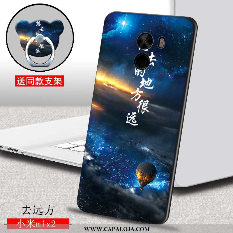 Capa Xiaomi Mi Mix 2 Personalizada Telinha Slim Feminino Azul, Capas Xiaomi Mi Mix 2 Criativas Barat