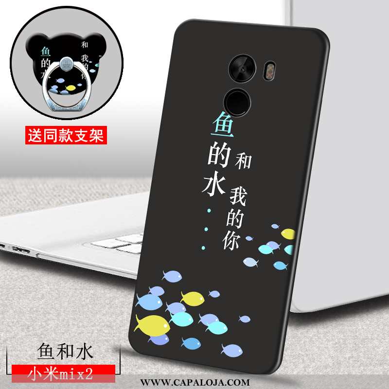 Capa Xiaomi Mi Mix 2 Personalizada Telinha Slim Feminino Azul, Capas Xiaomi Mi Mix 2 Criativas Barat