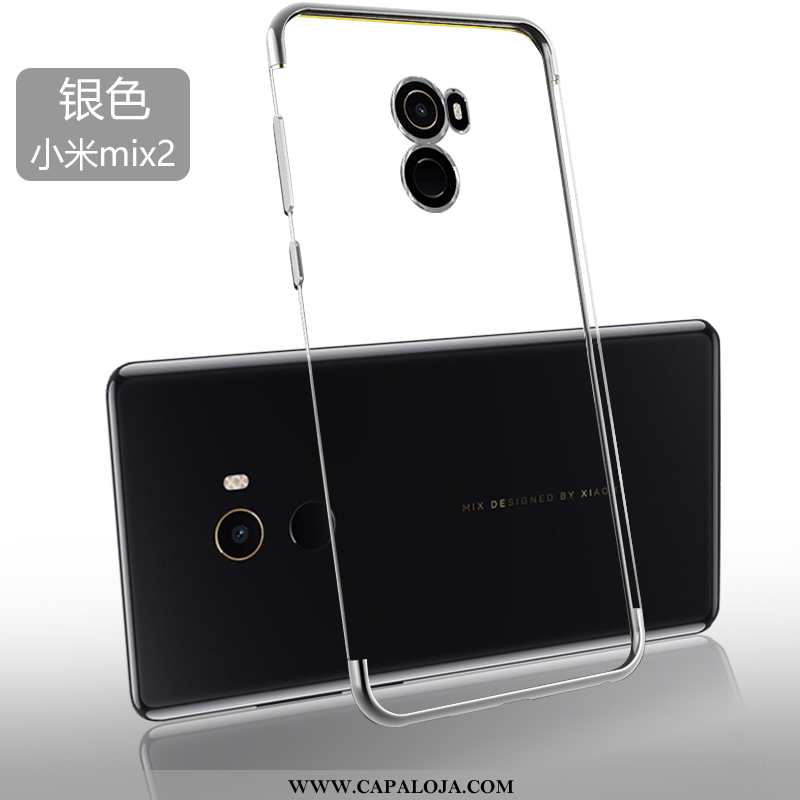 Capa Xiaomi Mi Mix 2 Soft Silicone Minimalista Masculino Dourado, Capas Xiaomi Mi Mix 2 Super Barata