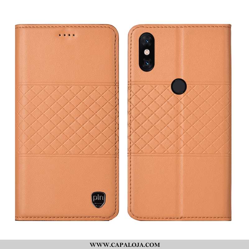 Capa Xiaomi Mi Mix 2s Couro Legitimo Cases Completa Cover Castanho, Capas Xiaomi Mi Mix 2s Protetora