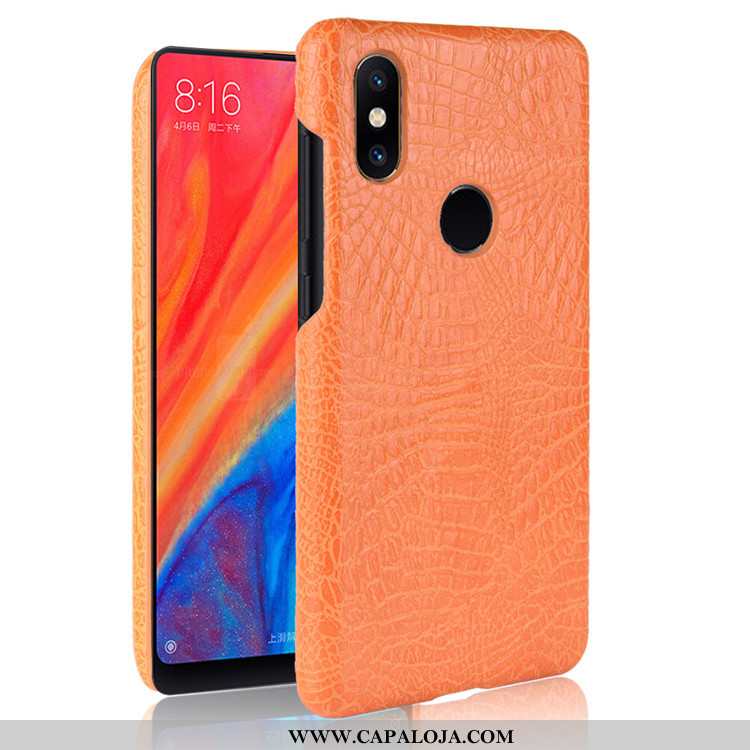 Capa Xiaomi Mi Mix 2s Couro Telinha Crocs Telemóvel Preto, Capas Xiaomi Mi Mix 2s Protetoras Comprar