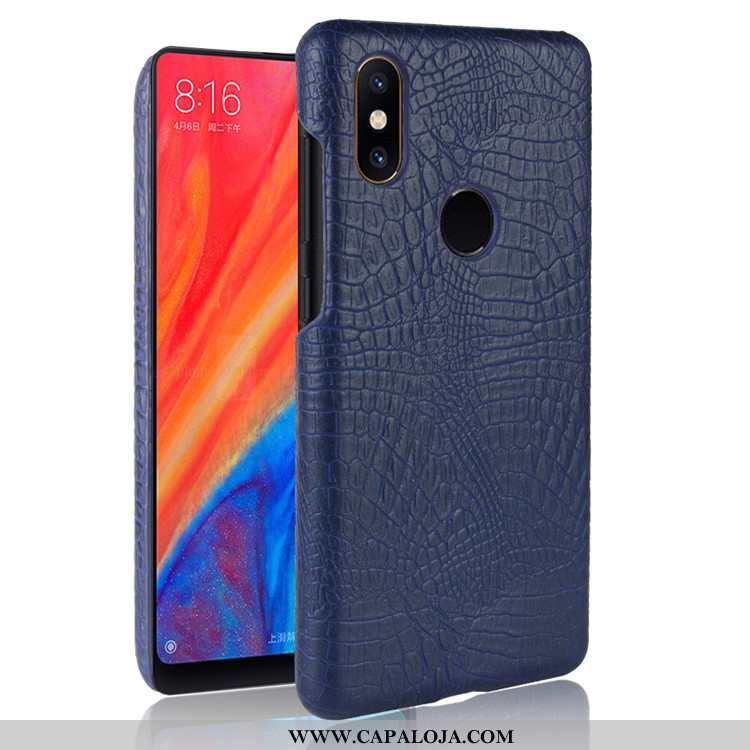 Capa Xiaomi Mi Mix 2s Couro Telinha Crocs Telemóvel Preto, Capas Xiaomi Mi Mix 2s Protetoras Comprar