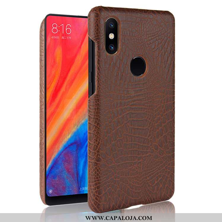 Capa Xiaomi Mi Mix 2s Couro Telinha Crocs Telemóvel Preto, Capas Xiaomi Mi Mix 2s Protetoras Comprar