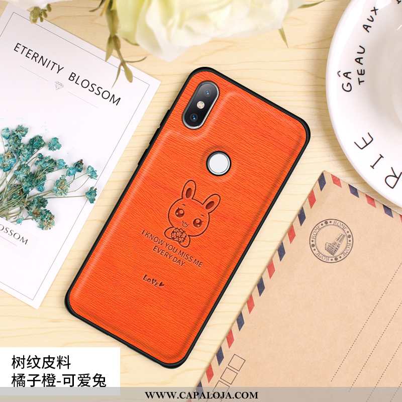 Capa Xiaomi Mi Mix 2s Fosco Couro Antiqueda Capas Laranja, Xiaomi Mi Mix 2s Personalizado Baratas