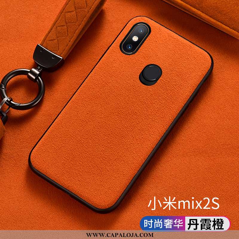 Capa Xiaomi Mi Mix 2s Protetoras Laranja Cases Tampa, Capas Xiaomi Mi Mix 2s Silicone Baratos