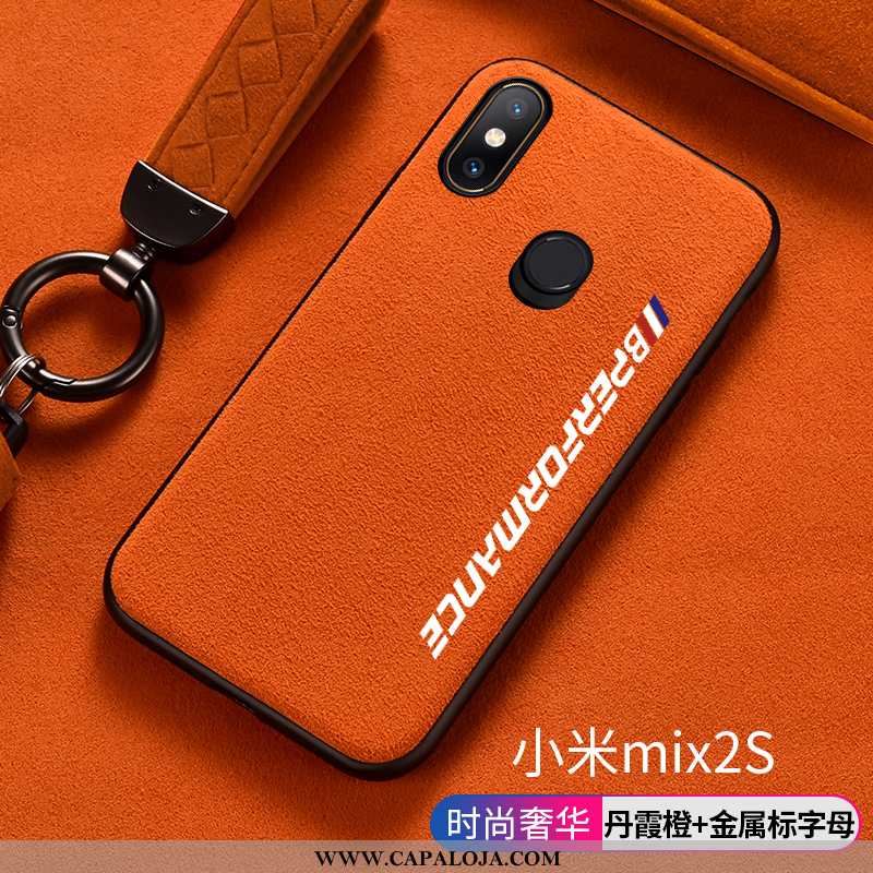 Capa Xiaomi Mi Mix 2s Protetoras Laranja Cases Tampa, Capas Xiaomi Mi Mix 2s Silicone Baratos