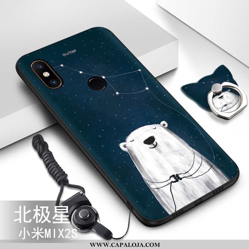 Capa Xiaomi Mi Mix 2s Protetoras Tendencia Telemóvel Desenho Animado Verde, Capas Xiaomi Mi Mix 2s S