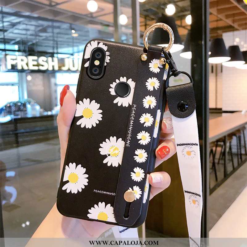 Capa Xiaomi Mi Mix 2s Protetoras Tendencia Wrisband Antiqueda Preto, Capas Xiaomi Mi Mix 2s Silicone