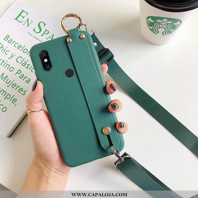 Capa Xiaomi Mi Mix 2s Silicone Capas Cordao Verde Preto, Xiaomi Mi Mix 2s Fosco Baratas