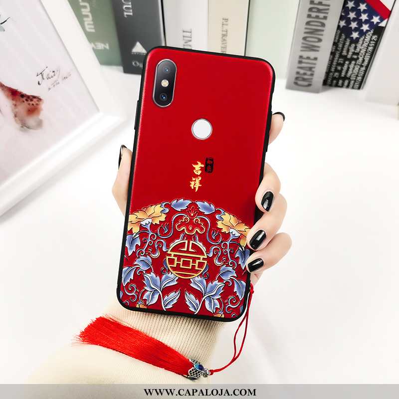 Capa Xiaomi Mi Mix 2s Soft Telinha Feminino Vermelha Vermelho, Capas Xiaomi Mi Mix 2s Protetoras Onl