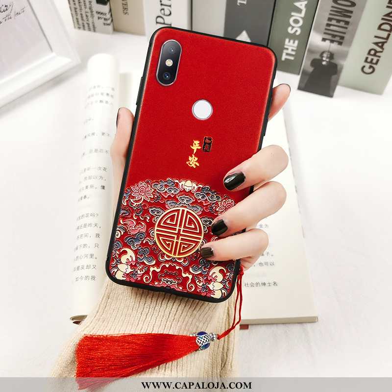 Capa Xiaomi Mi Mix 2s Soft Telinha Feminino Vermelha Vermelho, Capas Xiaomi Mi Mix 2s Protetoras Onl