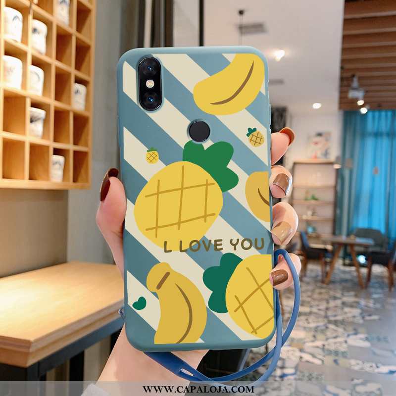 Capa Xiaomi Mi Mix 2s Tendencia Fofas Silicone Pequena Azul, Capas Xiaomi Mi Mix 2s Soft Baratos