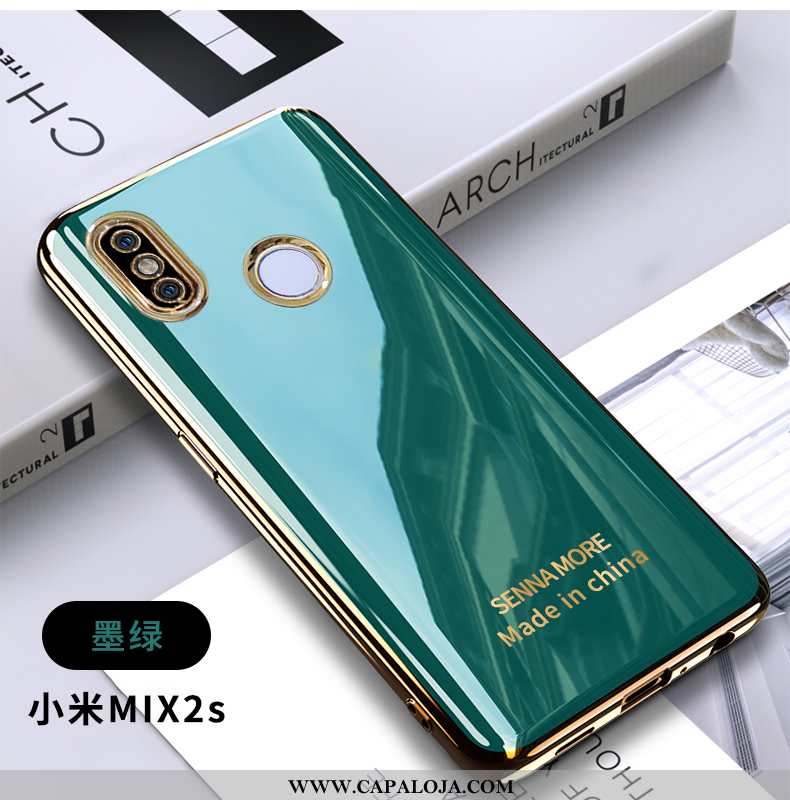 Capa Xiaomi Mi Mix 2s Tendencia Personalizada Telemóvel Malha Verde, Capas Xiaomi Mi Mix 2s Soft Bar