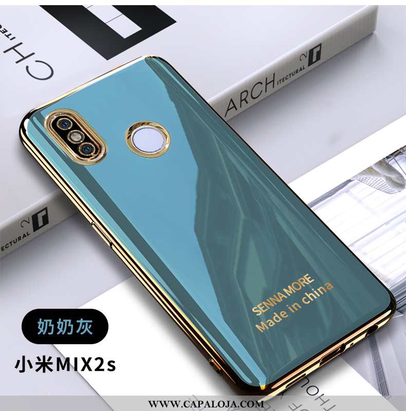 Capa Xiaomi Mi Mix 2s Tendencia Personalizada Telemóvel Malha Verde, Capas Xiaomi Mi Mix 2s Soft Bar