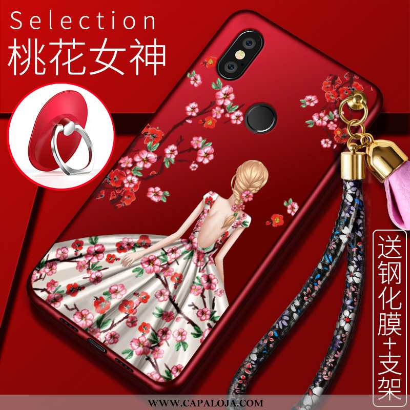 Capa Xiaomi Mi Mix 3 Original Vermelha Soft Personalizado Vermelho, Capas Xiaomi Mi Mix 3 Slim Barat