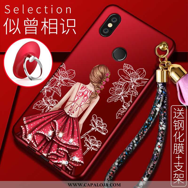 Capa Xiaomi Mi Mix 3 Original Vermelha Soft Personalizado Vermelho, Capas Xiaomi Mi Mix 3 Slim Barat