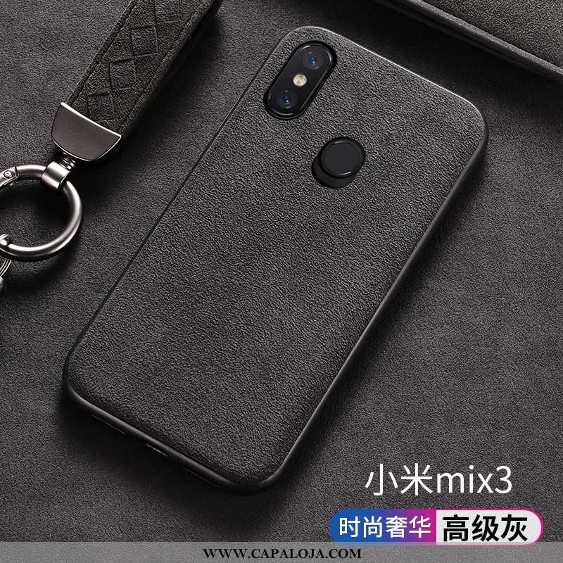 Capa Xiaomi Mi Mix 3 Pele Capas Masculino Cases Vermelho, Xiaomi Mi Mix 3 Protetoras Baratas