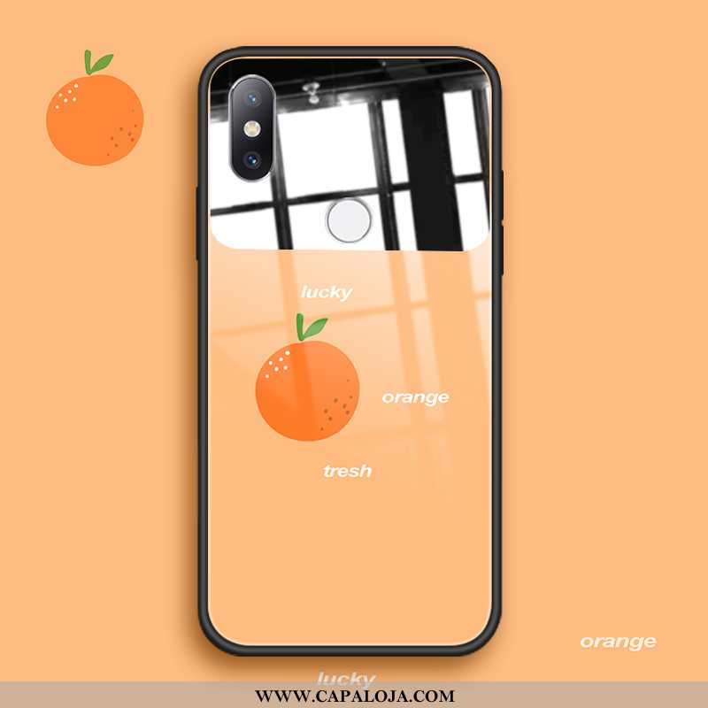 Capa Xiaomi Mi Mix 3 Personalizado Vidro Antiqueda Protetoras Laranja, Capas Xiaomi Mi Mix 3 Criativ