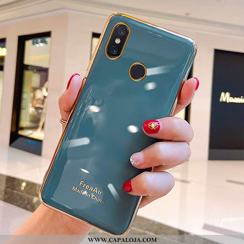 Capa Xiaomi Mi Mix 3 Soft Malha Cases Personalizado Azul, Capas Xiaomi Mi Mix 3 Super Baratos