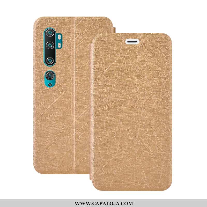 Capa Xiaomi Mi Note 10 Couro Cases Pequena Cover Rosa, Capas Xiaomi Mi Note 10 Soft Barato