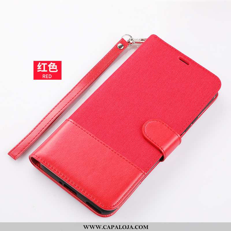 Capa Xiaomi Mi Note 10 Couro Pequena Segurança Marrom Castanho, Capas Xiaomi Mi Note 10 Cases Barato