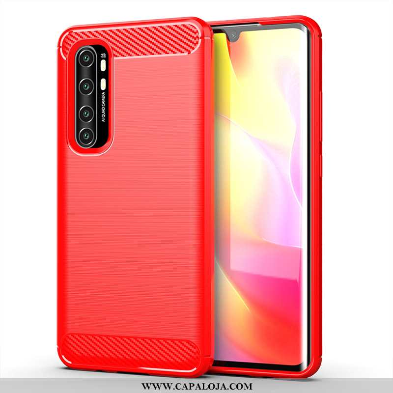 Capa Xiaomi Mi Note 10 Lite Soft Seda Cases Telinha Vermelho, Capas Xiaomi Mi Note 10 Lite Protetora