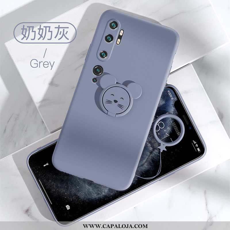 Capa Xiaomi Mi Note 10 Protetoras Telinha Cases Masculino Cinza, Capas Xiaomi Mi Note 10 Silicone Ba