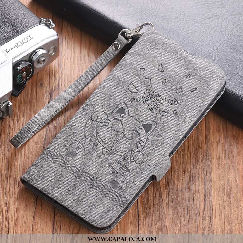 Capa Xiaomi Mi Note 10 Soft Pequena Cases Cordao Cinza, Capas Xiaomi Mi Note 10 Protetoras Comprar