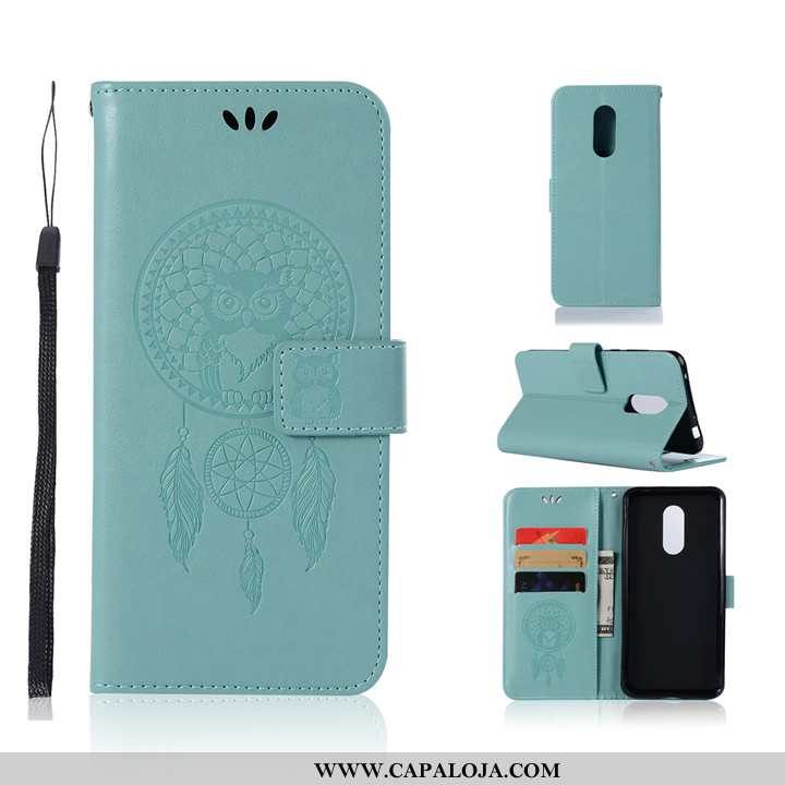 Capa Xiaomi Redmi 5 Couro Completa Feminino Protetoras Roxo, Capas Xiaomi Redmi 5 Soft Barato