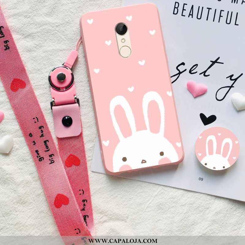 Capa Xiaomi Redmi 5 Protetoras Rosa Feminino Completa, Capas Xiaomi Redmi 5 Silicone Baratas