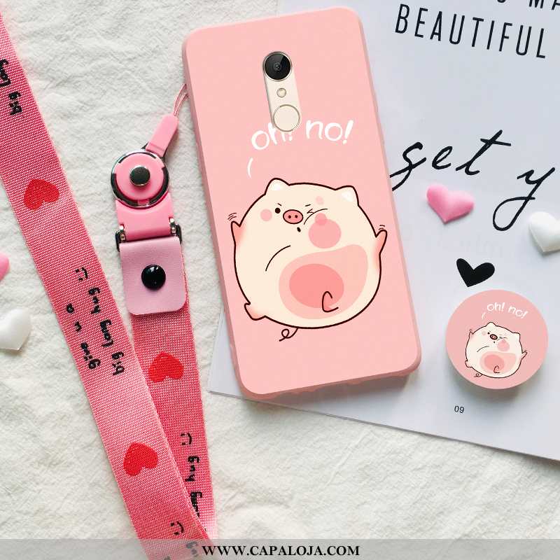 Capa Xiaomi Redmi 5 Protetoras Rosa Feminino Completa, Capas Xiaomi Redmi 5 Silicone Baratas