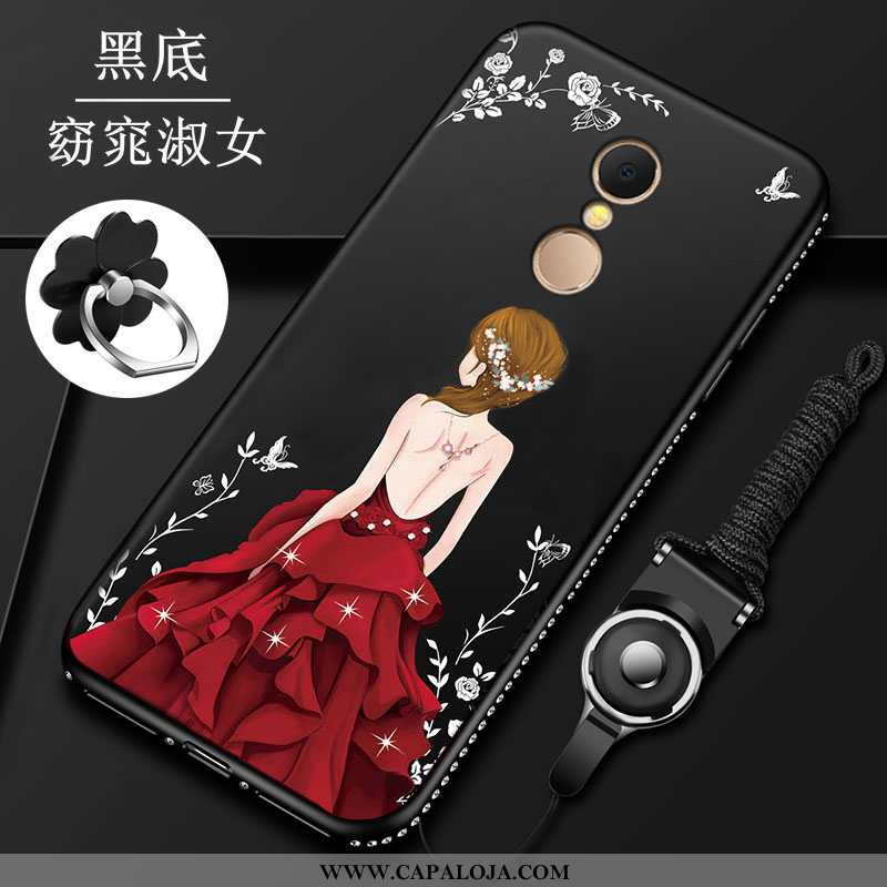 Capa Xiaomi Redmi 5 Silicone Vermelha Protetoras Completa Vermelho, Capas Xiaomi Redmi 5 Transparent