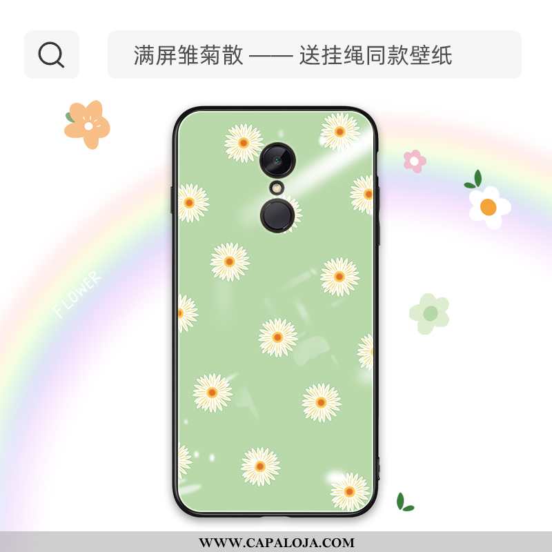 Capa Xiaomi Redmi 5 Vidro Feminino Tendencia Cases Verde, Capas Xiaomi Redmi 5 Bonitos Venda