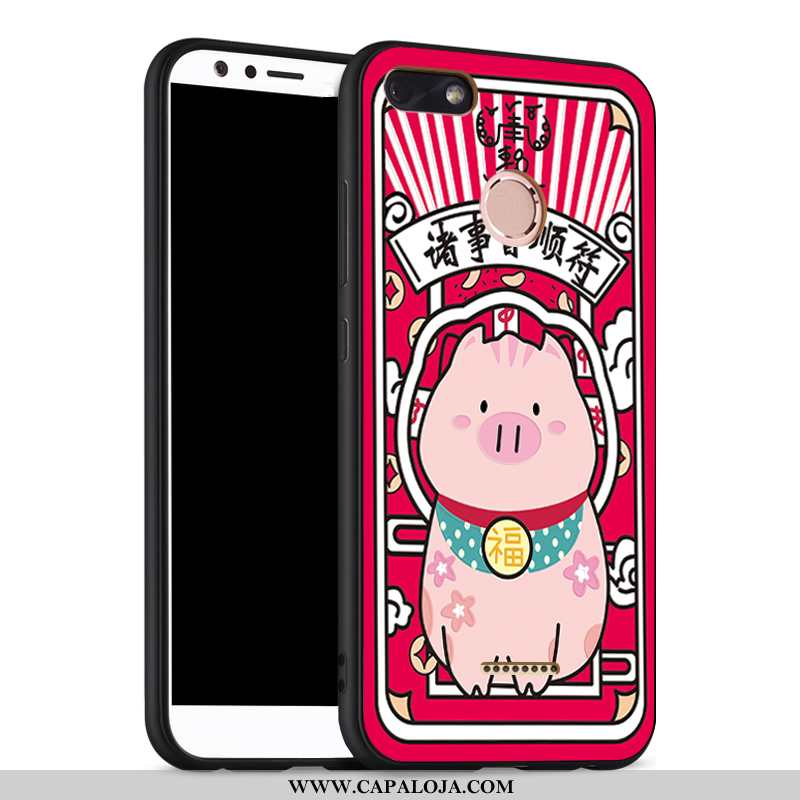 Capa Xiaomi Redmi 6 Criativas Pu Protetoras Personalizada Vermelho, Capas Xiaomi Redmi 6 Desenho Ani