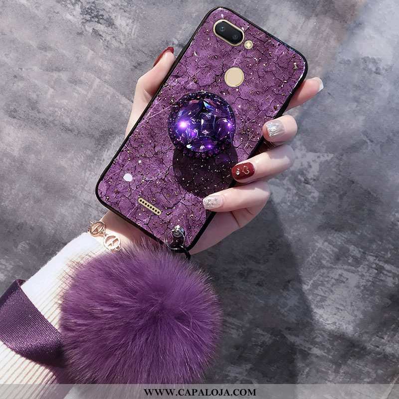 Capa Xiaomi Redmi 6 Luxo Roxa Vermelha Novas Roxo, Capas Xiaomi Redmi 6 Slim Venda