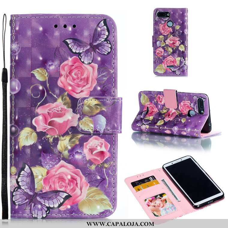 Capa Xiaomi Redmi 6 Protetoras Couro Capas Fofas Roxo, Xiaomi Redmi 6 Desenho Animado Online