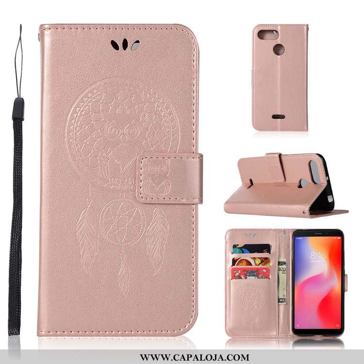 Capa Xiaomi Redmi 6 Protetoras Telemóvel Cover Capas Roxo, Xiaomi Redmi 6 Couro Barato