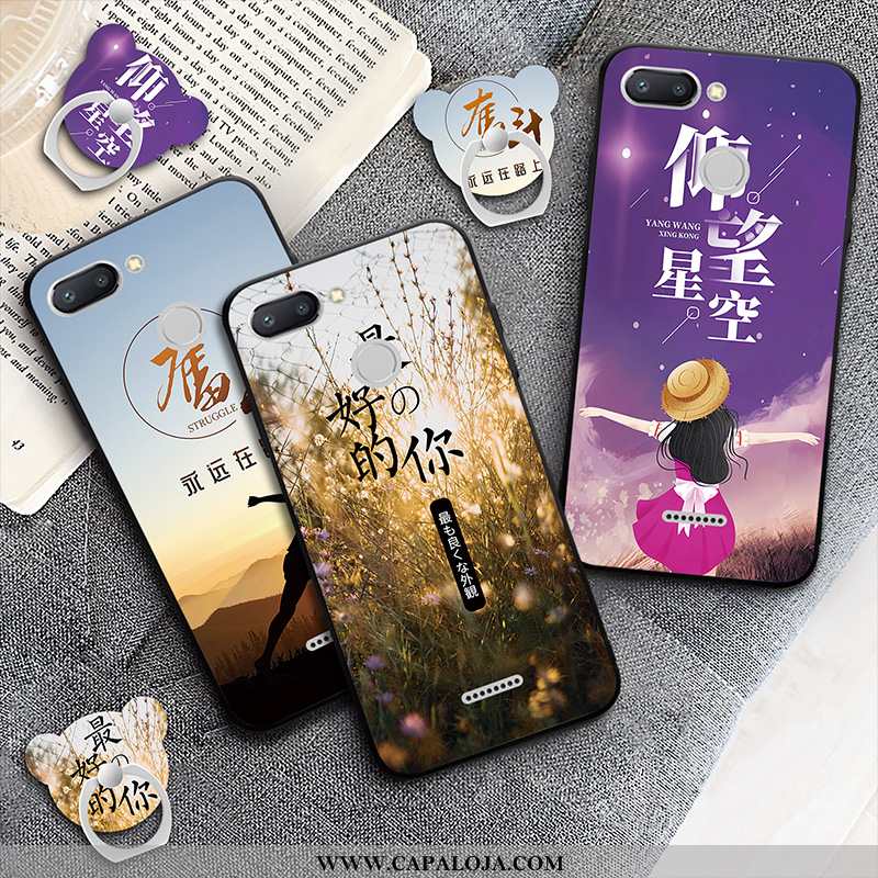 Capa Xiaomi Redmi 6 Protetoras Vermelha Cases Antiqueda Roxo, Capas Xiaomi Redmi 6 Masculino Venda