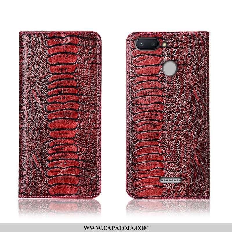 Capa Xiaomi Redmi 6 Silicone Nova Capas Pássaro Castanho, Xiaomi Redmi 6 Couro Genuíno Venda