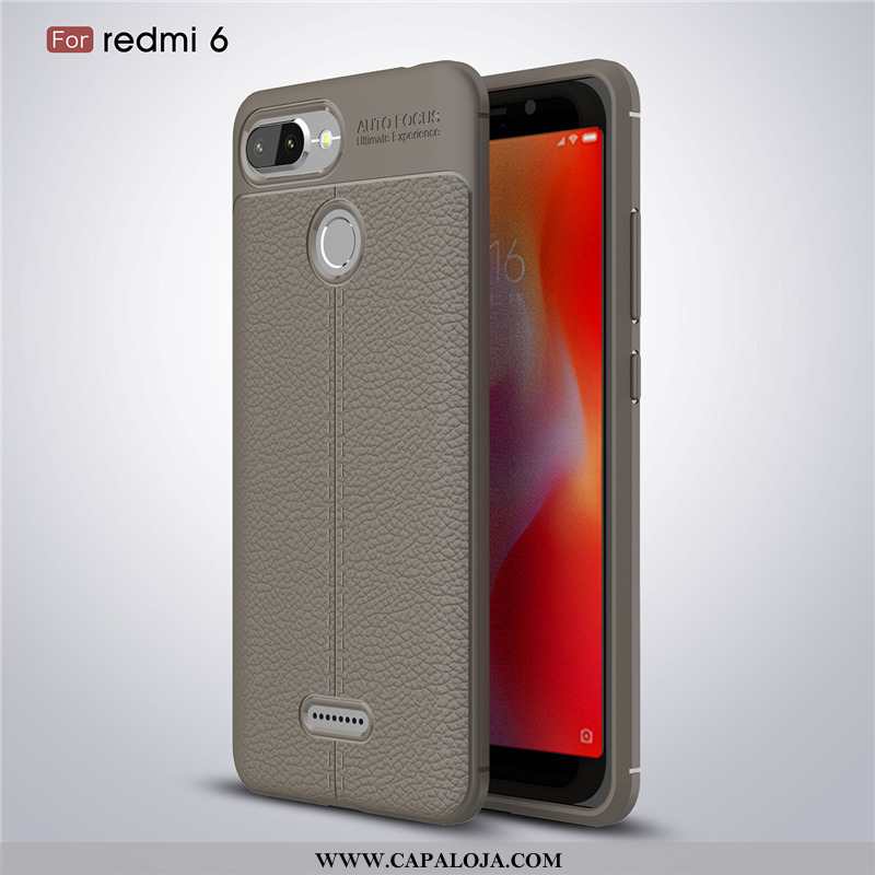 Capa Xiaomi Redmi 6 Silicone Pequena Negócio Telemóvel Preto, Capas Xiaomi Redmi 6 Estilosas Baratas