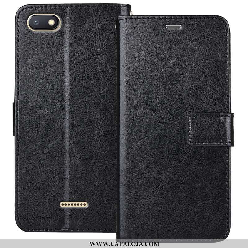 Capa Xiaomi Redmi 6a Couro Capas Cases Pequena Dourado, Xiaomi Redmi 6a Soft Promoção