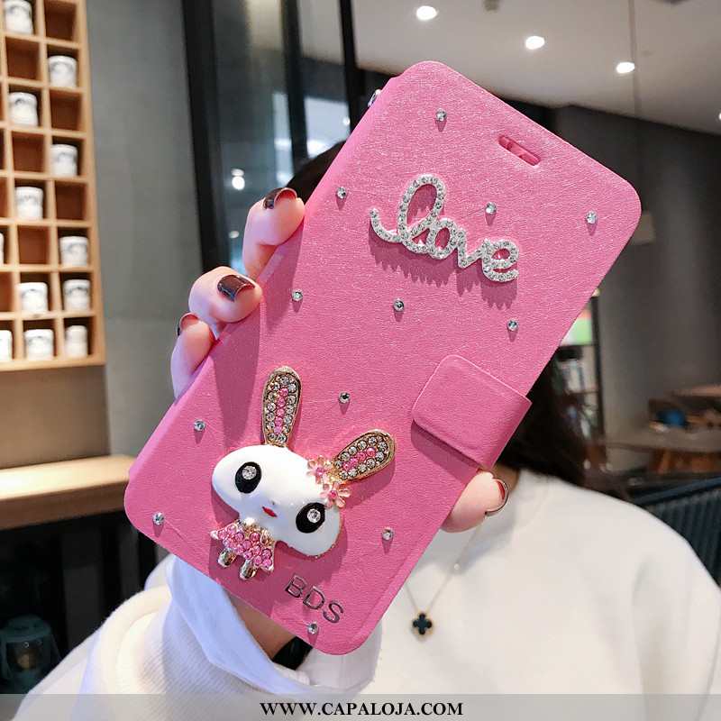 Capa Xiaomi Redmi 6a Protetoras Cordao Couro Criativas Rosa, Capas Xiaomi Redmi 6a Fosco Venda