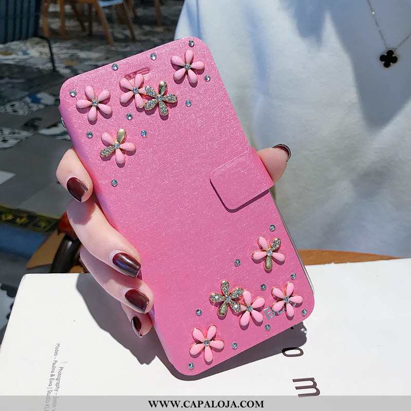 Capa Xiaomi Redmi 6a Protetoras Cordao Couro Criativas Rosa, Capas Xiaomi Redmi 6a Fosco Venda