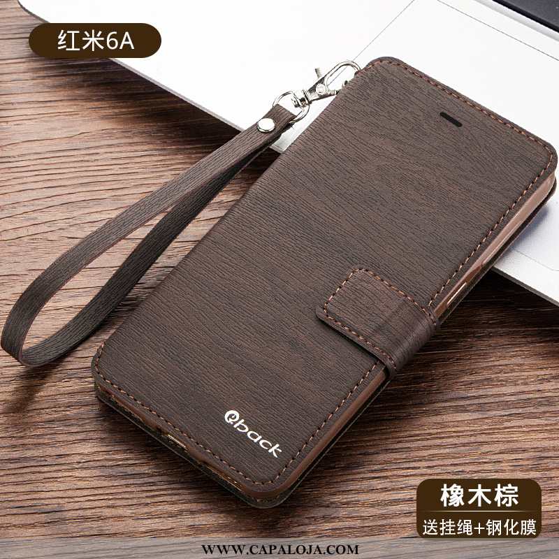 Capa Xiaomi Redmi 6a Silicone Cases Capas Vermelha Castanho, Xiaomi Redmi 6a Couro Venda