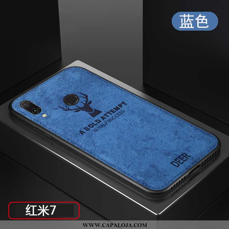 Capa Xiaomi Redmi 7 Fosco Cases Feminino Criativas Azul, Capas Xiaomi Redmi 7 Cordao Online