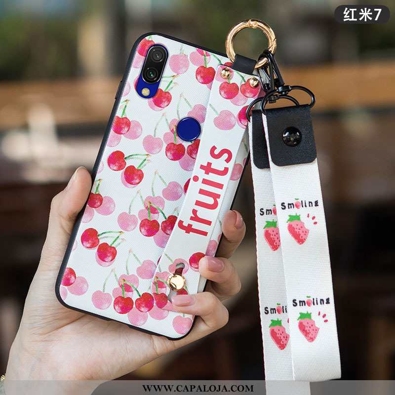 Capa Xiaomi Redmi 7 Silicone Novas Soft Protetoras Rosa, Capas Xiaomi Redmi 7 Fosco Promoção