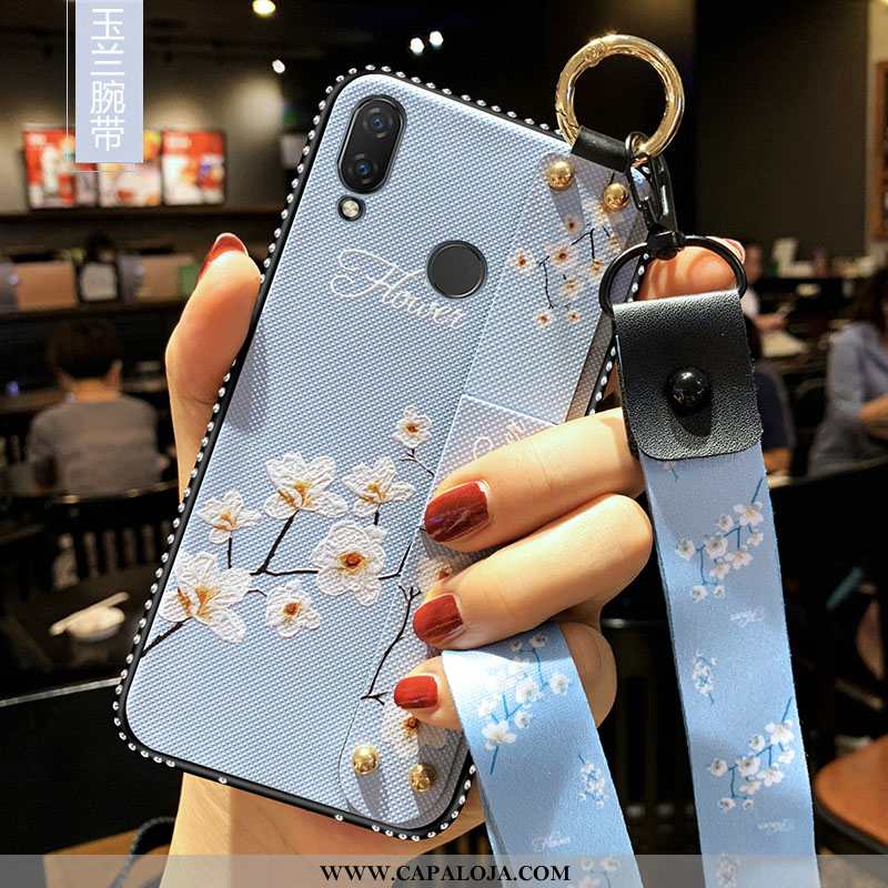 Capa Xiaomi Redmi 7 Tendencia Novas Telemóvel Pequena Azul, Capas Xiaomi Redmi 7 Soft Baratos