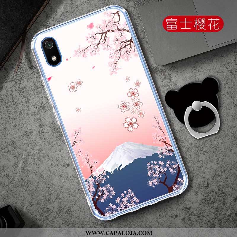 Capa Xiaomi Redmi 7a Desenho Animado Vermelha Masculino Protetoras Rosa, Capas Xiaomi Redmi 7a Soft 