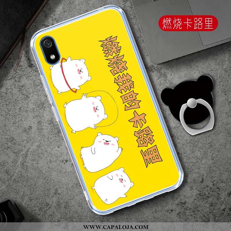 Capa Xiaomi Redmi 7a Desenho Animado Vermelha Masculino Protetoras Rosa, Capas Xiaomi Redmi 7a Soft 