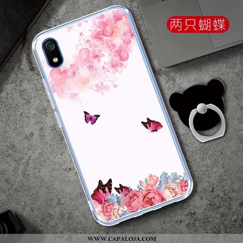 Capa Xiaomi Redmi 7a Desenho Animado Vermelha Masculino Protetoras Rosa, Capas Xiaomi Redmi 7a Soft 